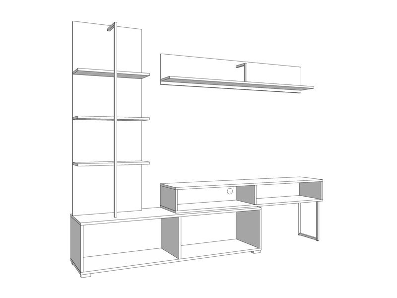 Obývacia stena atrej - dub artisan/čierna.

 

Rozmery obývacej steny sú 205,5x173x41,5 cm (š, v, h).