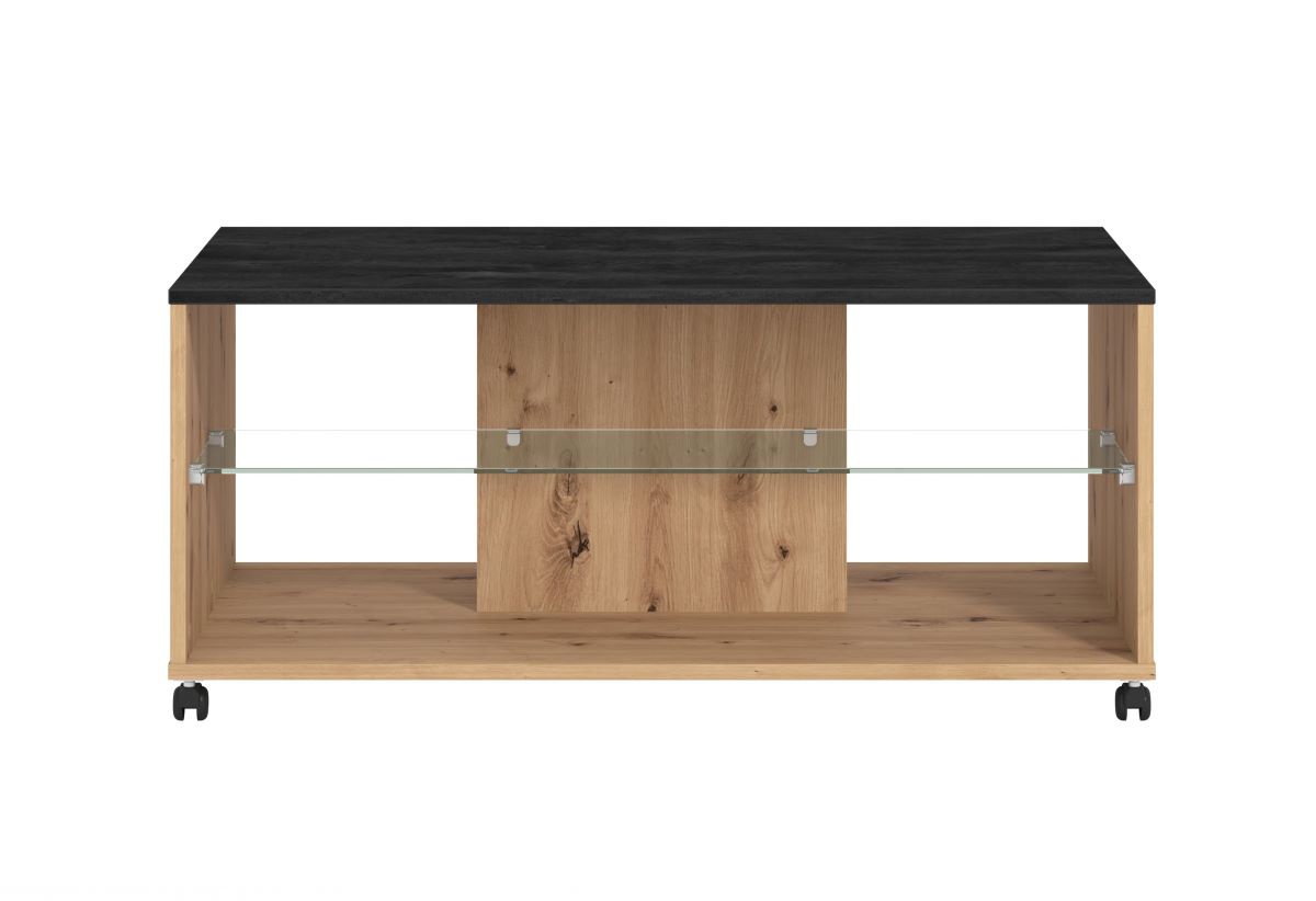 Konferenčný stolík eira - dub artisan/čierna.

 

Rozmery konferenčného stolíka Eira sú 101x45x60 cm (š, v, h).