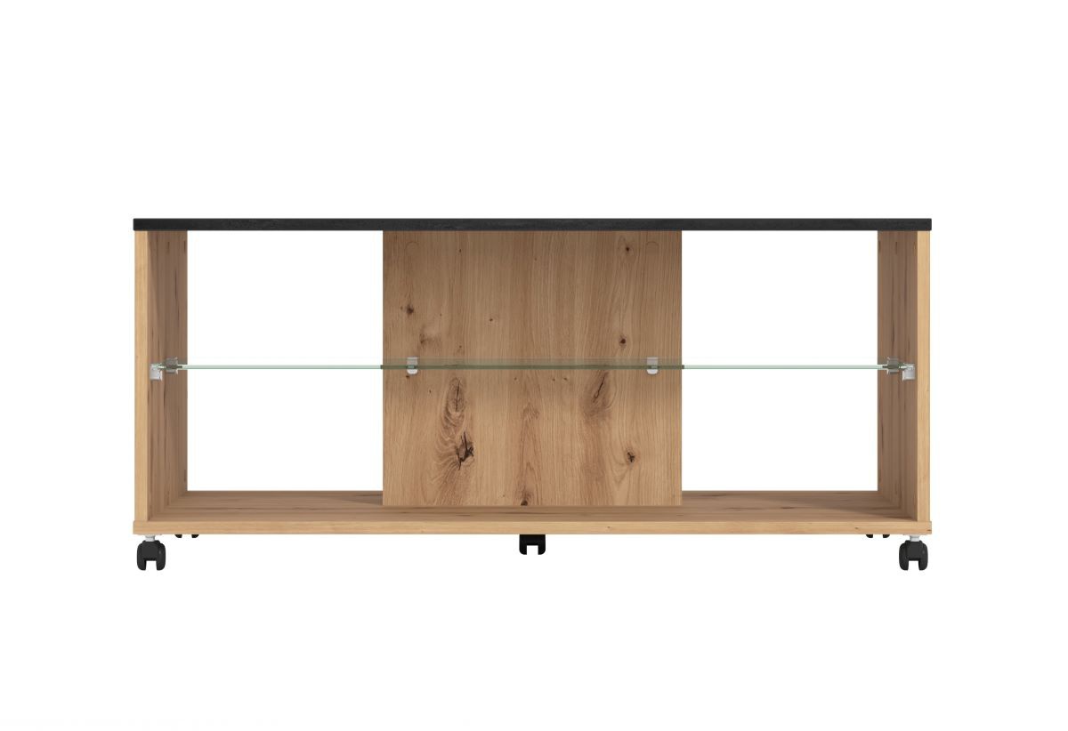 Konferenčný stolík eira - dub artisan/čierna.

 

Rozmery konferenčného stolíka Eira sú 101x45x60 cm (š, v, h).