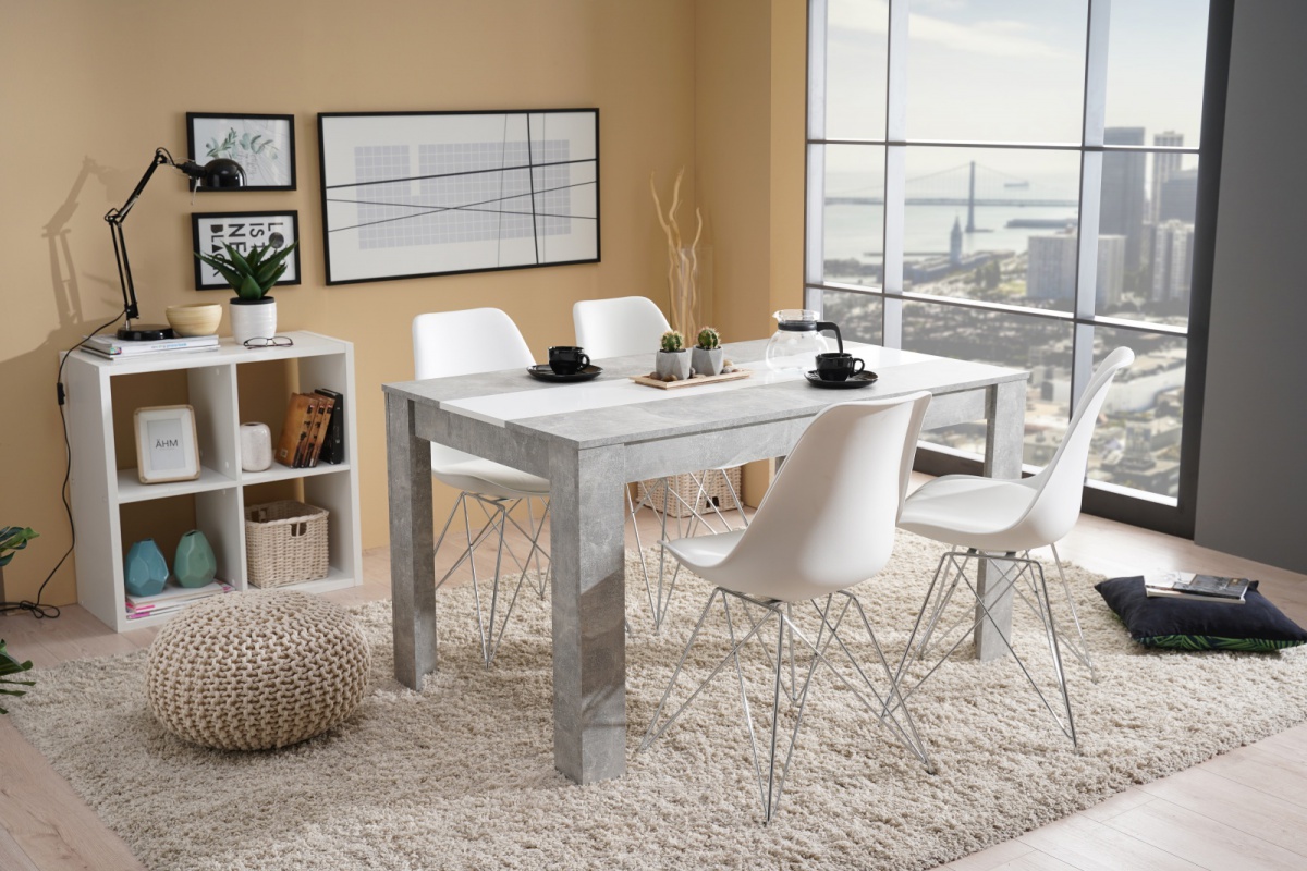 Jedálenský stôl george - beton/biela.

Jedálenský stôl George je obdĺžnikového tvaru a na jeho výrobu je použité lamino s hrúbkou 16mm v šedom dekore imitujúce kameň.

Vďaka modernému dizajnu jedálenských stolov George, môžete jedáleň vybaviť kvalitným a vkusným nábytkom.

 

Ak by vám nepasoval uvedená farebná kombinácia jedálenského stola George, môžete vyberať z ďalších farebných kombinácií, ktoré máme zobrazené nižšie, v súvisiacich produktoch.

 

Rozmery jedálenského stola: 135 x 80,5 x 74,5cm (d, š, v)