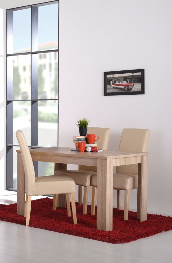 Jedálenský stôl s rozkladaním albert 120x80cm - dub sonoma.

Jedálenský stôl je obdĺžnikového tvaru a s rozkladaním.

 

Ak by vám nepasoval typ a odtieň jedálenského stola, ponúkame ho tiež v bielom prevedení, v štvorcovom tvare a nájdete ho nižšie, v súvisiacich produktoch.

 

Rozmery jedálenského stola bez rozkladanie: 80x120x75cm (šírka, dĺžka, výška)