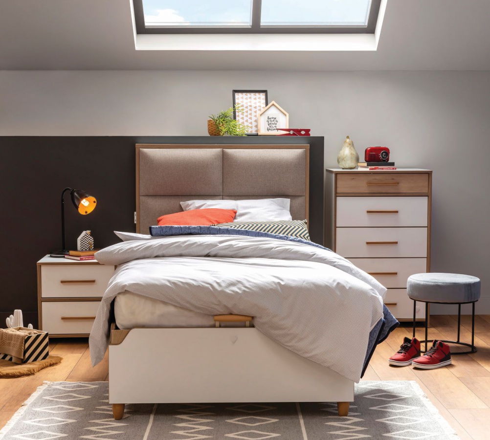 Zásuvková komoda dylan - biela/dub svetlý.

 

Jemný biely dizajn v kombinácii s dekorom dubového dreva si získa obdiv ako dievčat, tak chlapcov.

Nosnosť každej zo zásuviek je 30kg.

 

Rozmery zásuvkové komody Dylan sú 63x102x46cm (š, v, h).

 

Všetok nábytok patriaci do kolekcie Dylan nájdete nižšie v súvisiacich produktoch.