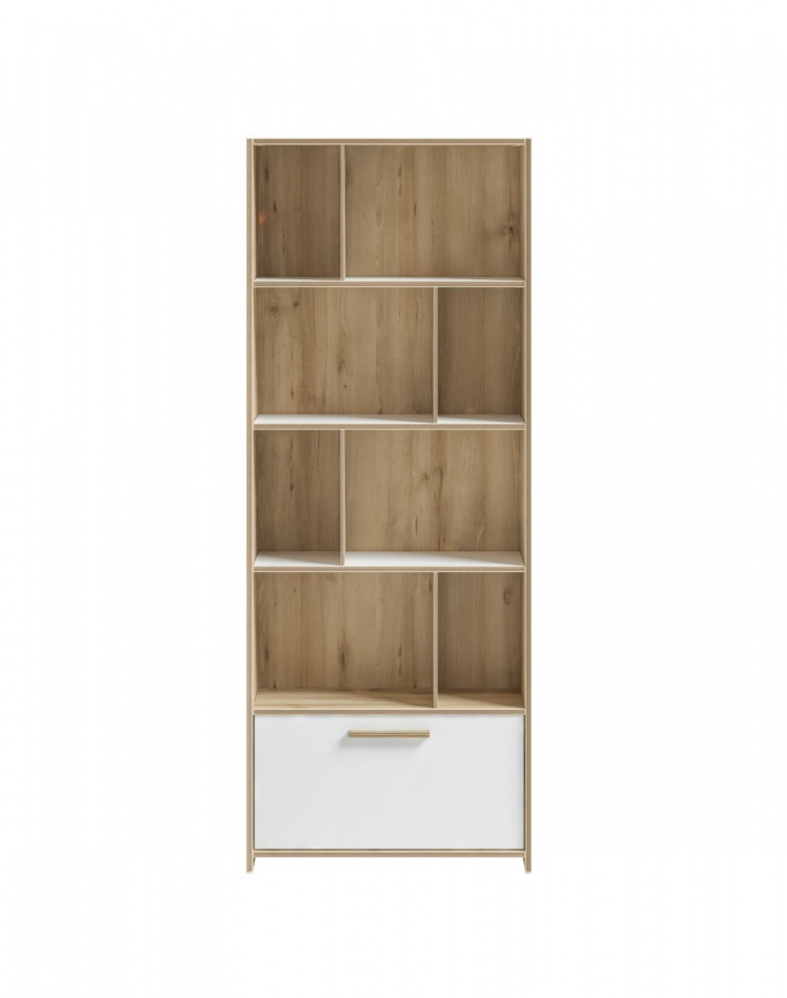 Kombinovaná knižnica dylan - biela/dub svetlý.

 

Jemný dizajn v odtieňoch bielej farby a dekoru dubového dreva je sprevádzané kvalitným spracovaním výrobcu.

Nosnosť jednotlivých políc je 25kg.

 

Rozmery kombinovanej knižnice Dylan sú 71x182x35cm (š, v, h).

 

Všetok nábytok patriaci do kolekcie Dylan nájdete nižšie v súvisiacich produktoch.