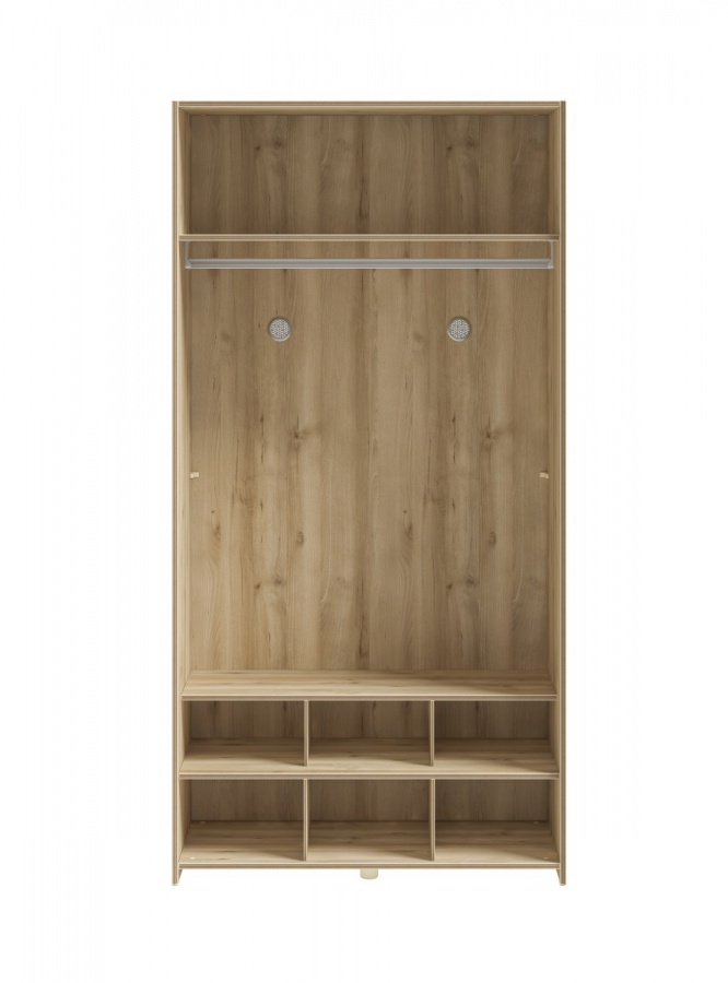 Študentská šatníková skriňa dylan - biela/dub svetlý.

 

Skriňa je zladená do jemných tónov bielej farby a dubového dreva.

 

Rozmery študentské šatňové skrine sú 104x206x61cm (š, v, h).

 

Všetok nábytok patriaci do kolekcie Dylan nájdete nižšie v súvisiacich produktoch.