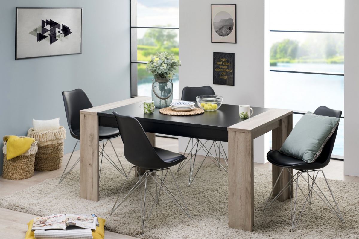 Jedálenský stôl robert 155x90cm - dub sivý/čierna.

Ponúkaný jedálenský stôl Robert je vyrobený v kombinácii dekoru dreva dub sivý a čiernej farby.

 

Ak by vám nepasoval táto farebná kombinácia stola, máme v ponuke aj iné odtiene, ktoré nájdete v súvisiacich produktoch.

 

Rozmery jedálenského stola: 90,5x75x154cm (šírka, výška, dĺžka)