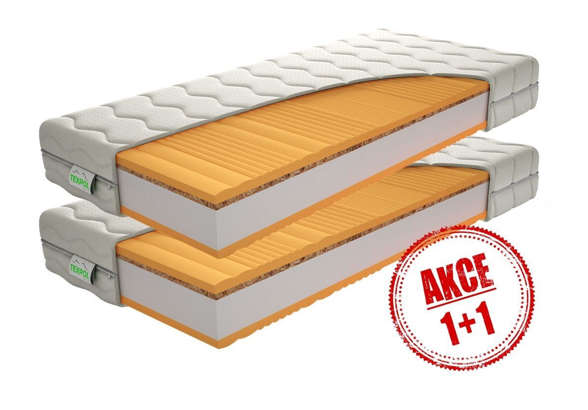 Partnerský matrac bravia 1+1 zdarma 90x200cm.

 

Poťah ALOE VERA SILVER

Poťah je vyrobený z hypoalergénnych materiálov najvyššej kvality.

HR Pena

Nazývaná aj studená pena.

PUR Pena

Vyniká svojou výbornou elasticitou, tvarovou stálosťou a dlhou životnosťou.

 

Matrac je vhodný na lamelový a latový rošt.

 

U matracov širších 160cm, a tiež matracov všetkých atypických rozmerov, sme nútení požadovať od zákazníka zálohu vo výške 20% z ceny. O výške zálohy Vás budeme kontaktovať e-mailom po uskutočnení objednávky maximálne do dvoch pracovných dní.