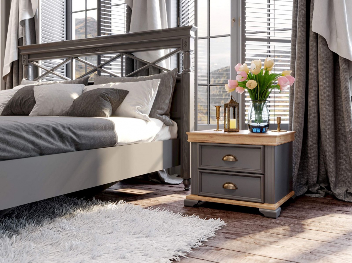 Nočný stolík annie - šedá/dub tortuga.

 

O stabilitu a pevnosť výrobku sa stará spodná a vrchná doska vyrobená z kvalitnej MDF dosky v dekore dubového dreva.

 

Rozmery nočného stolíka Annie sú 56x48x46cm (š, v, h).

 

Všetok nábytok patriaci do kolekcie Annie nájdete nižšie v súvisiacich produktoch.