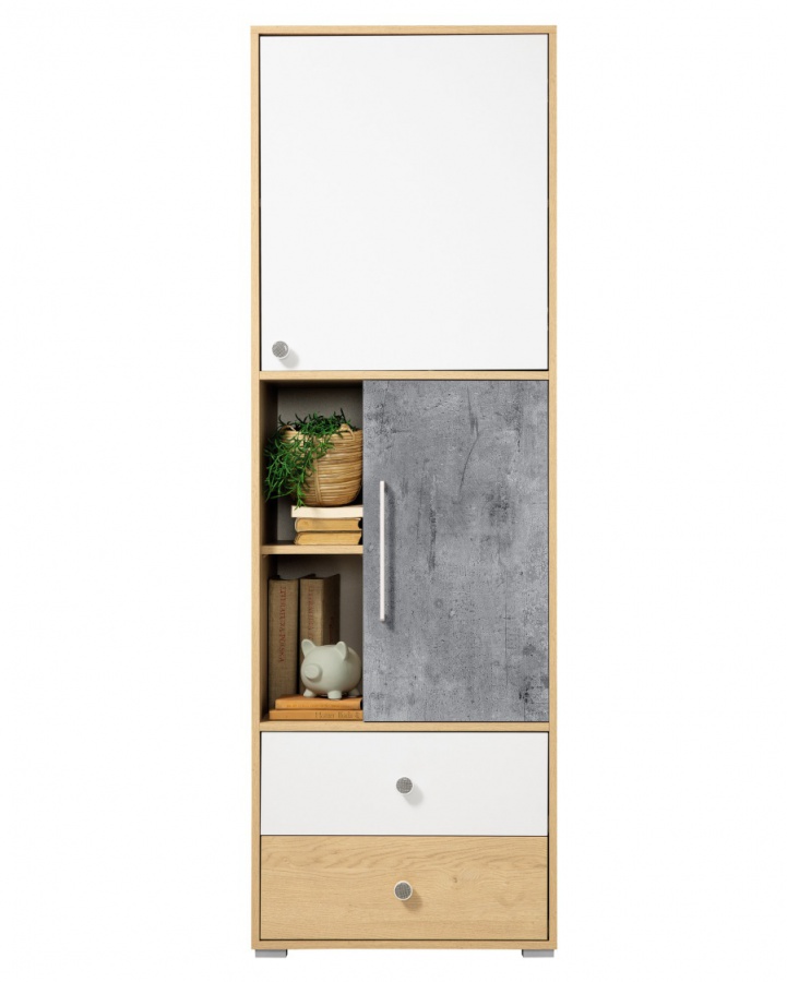 Študentská izba iii barney - dub/šedá/biela.

 

Písací stôl Barney je základom študentskej izby.

 

Študentská knižnica by mala byť v každom študentskej izbe.

 

Kombinovaná skriňa Barney ponúka užívateľom vysokú variabilitu, čo sa týka úložného a odkladacieho priestoru.

 

Úzka šatníková skriňa Barney disponuje dvoma uzatvárateľnými skrinkami a objemným pojazdným zásuvkou v prostrednej časti.

 

Študentská izba III Barney sa skladá z týchto prvkov:


	Písací stôl Barney - 125x76x55cm (š, v, h)
	Študentská knižnica Barney - 60x182x40cm (š, v, h
	Kombinovaná skriňa Barney - 60x182x40cm (š, v, h)
	Úzka šatníková skriňa Barney - 60x182x40cm (š, v, h)