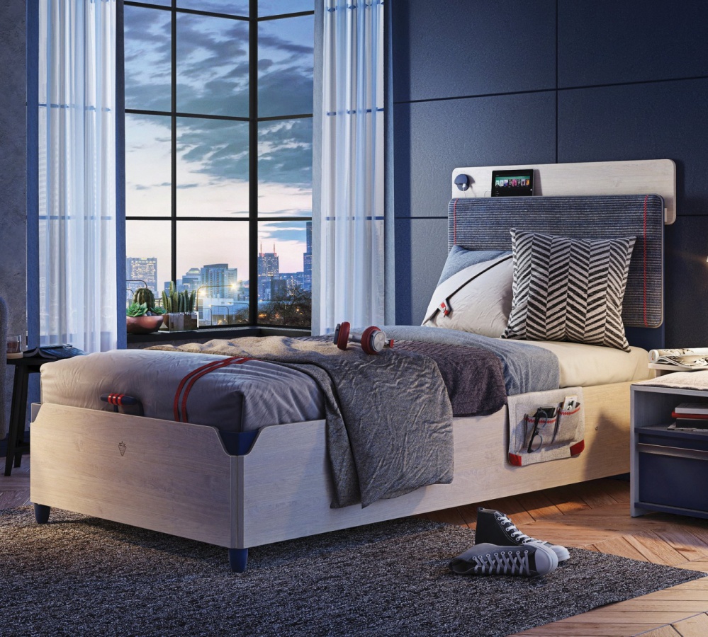 Posteľ s úložným priestorom 100x200cm lincoln - dub/tmavo modrá.

 

Posteľ je zhotovená v dekore duba a tmavo modrej farby.

 

Rozmery postele s úložným priestorom 100x200cm Lincoln sú 108,5x119,5x210cm (š, v, h).

 

Všetok nábytok patriaci do kolekcie Lincoln a vhodné matrace nájdete nižšie v súvisiacich produktoch.