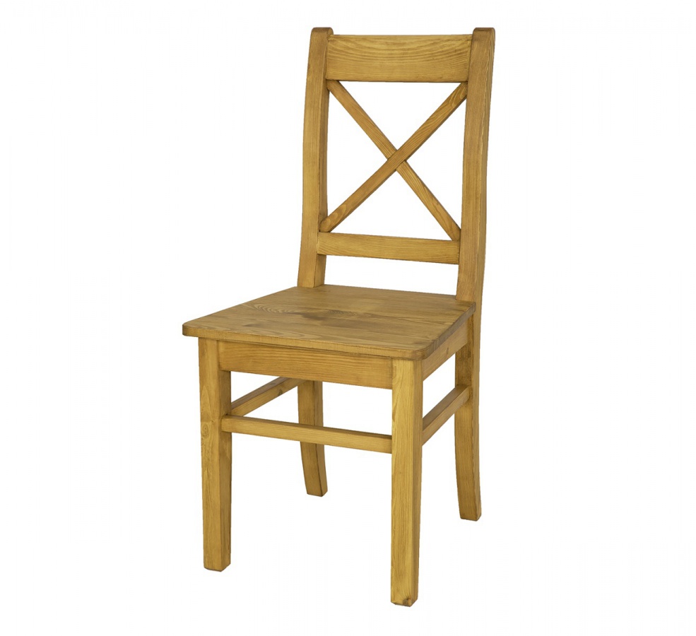 Jedálenská stolička z masívu sil 26 selská - k15 hnedá borovica.