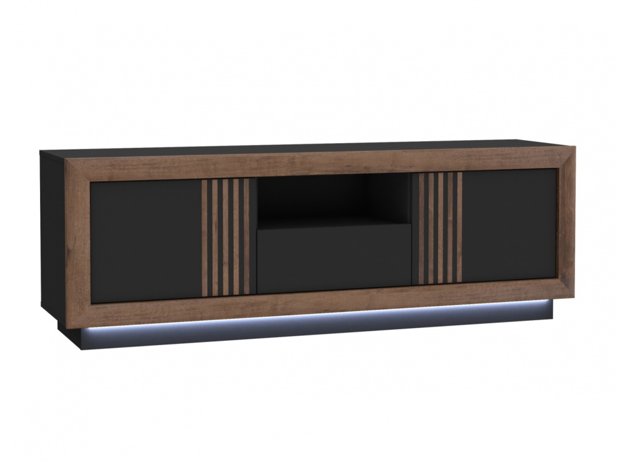 Televízna komoda glory - čierna/dub/lesk.

 

Televízna komoda je vybavená modernou technológiou push to open.

 

Rozmery televíznej komody Glory sú 163x57x43cm (š, v, h).

 

Všetok nábytok patriaci do kolekcie Glory nájdete nižšie v súvisiacich produktoch.