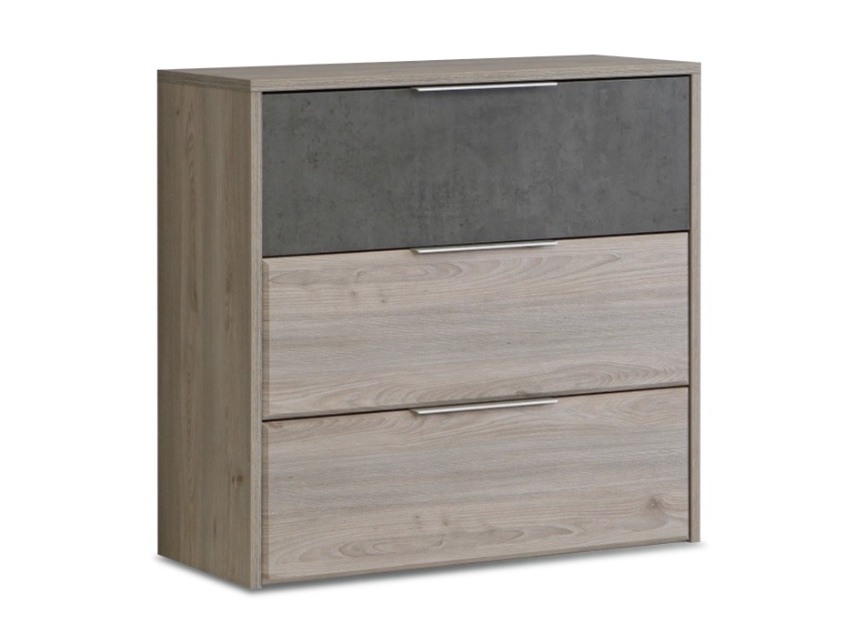 Zásuvková komoda pamplona - dub nelson/betón.

 

Komoda je vyrobená z kombinácie lamina a MDF.

 

Rozmery zásuvkovej komody Pamplona sú 94,8x93,2x41,5cm (š, v, h).

 

Všetok nábytok patriaci do kolekcie Pamplona nájdete nižšie v súvisiacich produktoch.