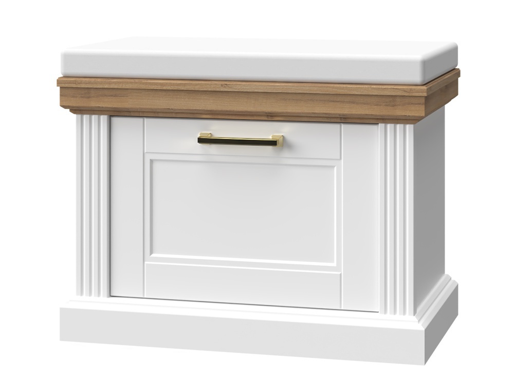 Predsieň artis - biela/orech pacific.

 

Predsieňová zostava je vyrobená z kvalitného MDF o hrúbke 25mm a lamina hrúbky 18mm.

 

Predsieň Artis sa skladá z nasledujúcich produktov:


	Predsieňová skriňa Artis - 65x193x38cm (š, v, h)
	Botník Artis - 65x51x38cm (š, v, h)
	Kombinovaná komoda Artis - 86x102x38cm (š, v, h)
	Vešiakový panel Artis - 65x115x13cm (š, v, h)
	Zrkadlo Artis - 84x79x13cm (š, v, h).



Všetky produkty patriace do kolekcie Artis nájdete nižšie v súvisiacich produktoch.