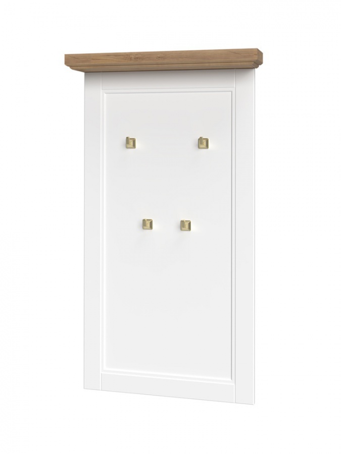 Predsieň artis - biela/orech pacific.

 

Predsieňová zostava je vyrobená z kvalitného MDF o hrúbke 25mm a lamina hrúbky 18mm.

 

Predsieň Artis sa skladá z nasledujúcich produktov:


	Predsieňová skriňa Artis - 65x193x38cm (š, v, h)
	Botník Artis - 65x51x38cm (š, v, h)
	Kombinovaná komoda Artis - 86x102x38cm (š, v, h)
	Vešiakový panel Artis - 65x115x13cm (š, v, h)
	Zrkadlo Artis - 84x79x13cm (š, v, h).



Všetky produkty patriace do kolekcie Artis nájdete nižšie v súvisiacich produktoch.