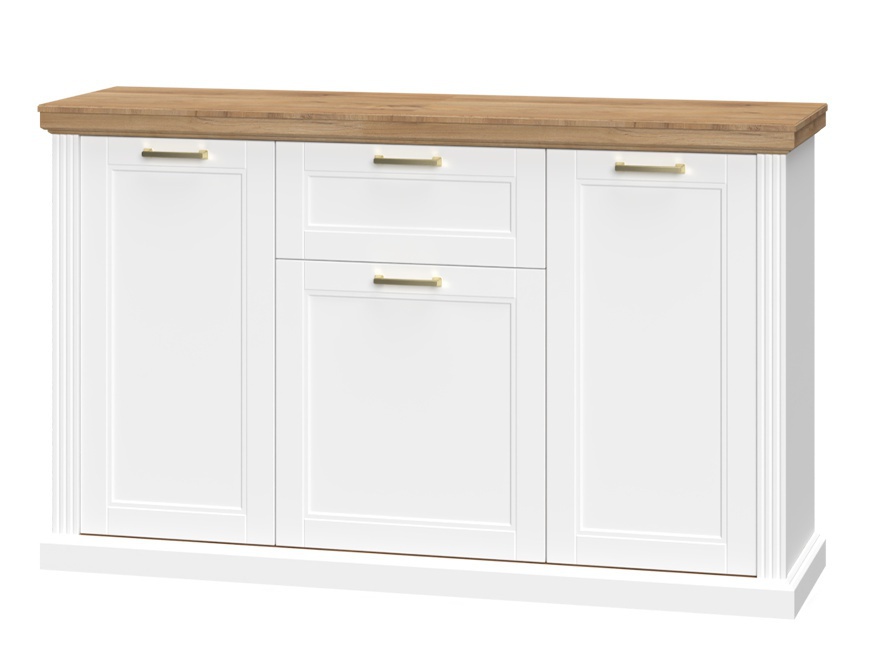 Široká komoda artis - biela/orech pacific.

 

 

Komoda Artis je vybavená 3 skrinkami a 1 šuplíkom.

 

 

Rozmery širokej komody Artis sú 167x102x48cm (š, v, h).

 

 

Všetky produkty z kolekcie Artis nájdete nižšie v súvisiacich produktoch.