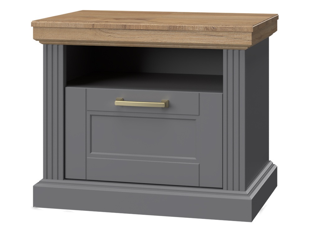 Ložnice 160 artis - šedá/orech pacific.

 

Súčasťou balenia je aj doskový rošt.

 

Spálňa 160 Artis sa skladá z týchto produktov:


	Manželská posteľ 160x200cm Artis - biela - 181x100x222cm (š, v, h)
	2x Nočný stolík Artis – biela – 62x52x43cm (š, v, h)
	Štvordverová šatníková skriňa Artis - biela - 236x227x59cm (š, v, h)
	Kombinovaná komoda Artis - biela - 138x91x48cm (š, v, h)
	2x Šuplík pod posteľ Artis - biela - 188x20x72cm (š, v, h).



Všetky produkty patriace do kolekcie Artis nájdete nižšie v súvisiacich produktoch