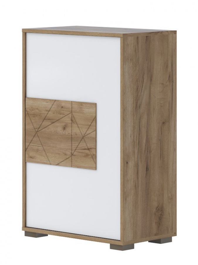 Predsieňová skriňka freya - dub halifax/biela.

 

Dekoratívny prvok na prednej strane skrinky tvorí profilovaná MDF doska.

 

Rozmery predsieňovej skrinky Freya sú 63x94x36cm (š, v, h).

 

Všetok nábytok patriaci do kolekcie Freya nájdete nižšie v súvisiacich produktoch.