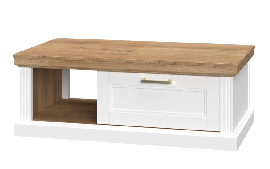 Obývacia izba artis - biela/orech pacific.

 

 

Televízny stolík Artis je vybavený 1 zásuvkou, 1 skrinkou a 1 otvorenou priehradkou.

 

Konferenčný stolík Artis má priestrannú 1 zásuvku a 1 otvorenú priehradku.

 

Nízka vitrína Artis obsahuje 2 skrinky, horná je krytá dvierkami s tvrdeným sklom a spodná plnými dvierkami.

 

Široká vitrína Artis je vybavená 2 skrinkami, 1 otvoreným regálom a 1 zásuvkou.

 

Polica Artis je vyrobená z profilovanej MDF dosky, potiahnutej fóliou v dekore orecha pacific.

 

 

Obývacia izba Artis-biela/orech pacific sa skladá z týchto produktov:


	TV stolík Artis-biela/orech pacific – 151x52x54cm (š,v,h)
	Konferenčný stolík Artis-biela/orech pacific – 110x40x61cm (š,v,h)
	Nízka vitrína Artis-biela/orech pacific – 66x132x48cm (š,v,h)
	Široká vitrína Artis-biela/orech pacific – 101x200x48cm (š,v,h)
	Police Artis-orech pacific – 14x5x19cm (š,v,h)
	2x Osvetlenie pre vitríny – LN-18W


 


Všetky produkty z kolekcie Artis nájdete nižšie v súvisiacich produktoch.