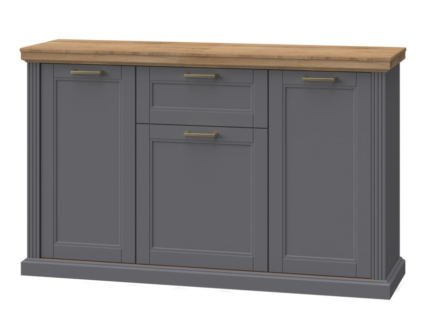 Obývacia izba artis - šedá/orech pacific.

 

 

Široká komoda Artis poskytuje úložný priestor v 3 skrinkách a 1 zásuvke.

 

Konferenčný stolík Artis má priestrannú 1 zásuvku a 1 otvorenú priehradku.

 

Televízny stolík široký Artis je vybavený 1 zásuvkou, 2 skrinkami a 1 otvorenou priehradkou.

 

Nízka vitrína Artis obsahuje 2 skrinky, horná je krytá dvierkami s tvrdeným sklom a spodná plnými dvierkami.

 

Úzka vitrína Artis je vybavená 2 skrinkami, horná je krytá dvierkami s tvrdeným sklom a spodnou plnými dvierkami.

 

Zrkadlo Artis je zasadené do profilovaného rámu z MDF líšt, lakovaných v grafitovo šedej farbe s matným efektom.

 

Polica Artis je vyrobená z profilovanej MDF dosky, potiahnutej fóliou v dekore orecha pacific.

 

 

Zostava sa skladá z týchto produktov:


	Široká komoda Artis-šedá/orech pacific - 167x102x48cm (š,v,h)
	Konferenčný stolík Artis-šedá/orech pacific – 110x40x61cm (š,v,h)
	TV stolík Artis-šedá/orech pacific – 177x52x54cm (š,v,h)
	Nízka vitrína Artis-šedá/orech pacific – 66x132x48cm (š,v,h)
	Úzka vitrína Artis-šedá/orech pacific – 66x200x48cm (š,v,h)
	Zrkadlo Artis-šedá/orech pacific – 125x75x4cm (š,v,h)
	Police Artis-orech pacific – 14x5x19cm (š,v,h)
	2x Osvetlenie pre vitríny – LN-18W



Všetky produkty z kolekcie Artis nájdete nižšie v súvisiacich produktoch.