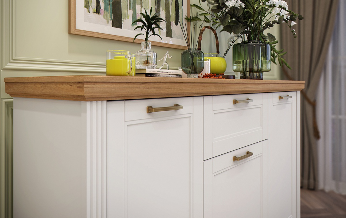 Široká komoda artis - biela/orech pacific.

 

 

Komoda Artis je vybavená 3 skrinkami a 1 šuplíkom.

 

 

Rozmery širokej komody Artis sú 167x102x48cm (š, v, h).

 

 

Všetky produkty z kolekcie Artis nájdete nižšie v súvisiacich produktoch.