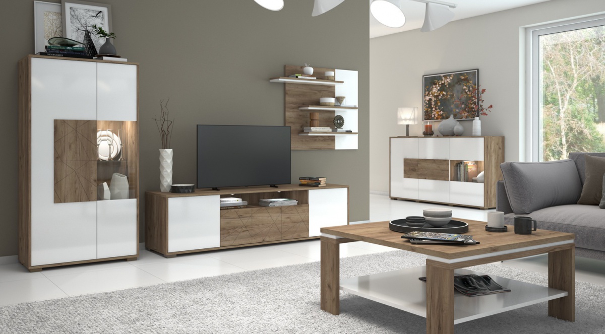 Široká komoda s osvetlením freya - dub halifax/biela.

 

Prednú stranu komody zdobí dekoratívna profilovaná MDF doska a tvrdené sklo s hrúbkou 4mm.

 

Rozmery širokej komody Freya sú 180x97x41cm (š, v, h).

 

Všetok nábytok patriaci do kolekcie Freya nájdete nižšie v súvisiacich produktoch.