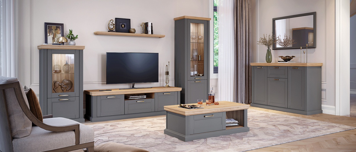 Tv stolík široký artis - šedá/orech pacific.

 

 

Televízny stolík široký Artis je vybavený 1 zásuvkou, 2 skrinkami a 1 otvorenou priehradkou.

 

 

Rozmery televízneho širokého stolíka Artis sú 177x52x54cm (š, v, h).

 

 

Všetky produkty z kolekcie Artis nájdete nižšie v súvisiacich produktoch.