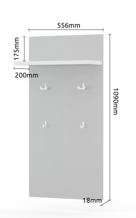 Predsieň orfea i - šedá/orech pacific.

 

 

Predsieňová skrinka Orfea je vybavená úložným priestorom s asymetrickými dvierkami a zásuvkou.

 

Vešiakový panel Orfea sa skladá z panelu v dekore orecha pacific, na ktorom je umiestnená antracitovo šedá lakovaná polica vo vysokom lesku.

 

Botník Orfea obsahuje úložný postor pre topánky s 1 policou a výklopnými dvierkami.

 

Základňa zrkadla Orfea je lakovaná antracitovo šedou farbou vo vysokom lesku.

 

 

Predsieň Orfea I obsahuje tieto produkty:


	Predsieňová skrinka Orfea-šedá/orech pacific – 76x101x35cm (š, v, h)
	Botník Orfea-šedá/orech pacific – 56x51x35cm (š, v, h)
	Vešiakový panel Orfea-orech pacific – 56x109x22cm (š, v, h)
	Predsieňové zrkadlo Orfea-sivá – 76x82x3cm (š, v, h)


 


Všetky produkty z kolekcie Orfea nájdete nižšie v súvisiacich produktoch.