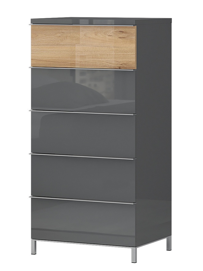 Zásuvková komoda vysoká orfea - šedá/orech pacific.

 

 

Zásuvková komoda Orfea poskytuje úložný priestor v 5 šuplíkoch.

 

 

Rozmery zásuvkovej komody vysokej Orfea sú 60x123x45cm (š, v, h).

 

 

Všetok nábytok z kolekcie Orfea môžete vidieť nižšie v súvisiacich produktoch.