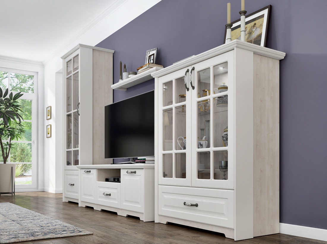 Televizný stolík marley - biela/borovica.

 

Čelá, ozdobné lišty a horná doska sú lakované odolným UV lakom s jemným matným efektom.

 

Rozmery televízneho stolíka Marley sú 159x51x55cm (š, v, h).

 

Všetok nábytok patriaci do kolekcie nábytku Marley nájdete nižšie v súvisiacich produktoch.