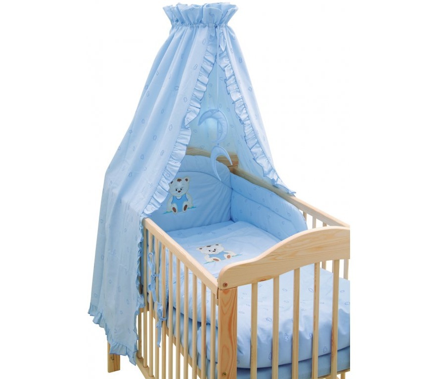 Detské obliečky do postieľky béďa - modré - čtyřdílná.

Dětské povlečení do postýlky  z velmi příjemného materiálu.

Dvoudílné- peřinka a polštář
 

Třídilné- peřinka, polštář a ochraný límec

Čtyřdílné-peřinka,polštář, ochraný límec a nebesa.
 

Dětské povlečení  s vyšívaným medvídkem, vyzdobí každou dětskou postýlku.

 