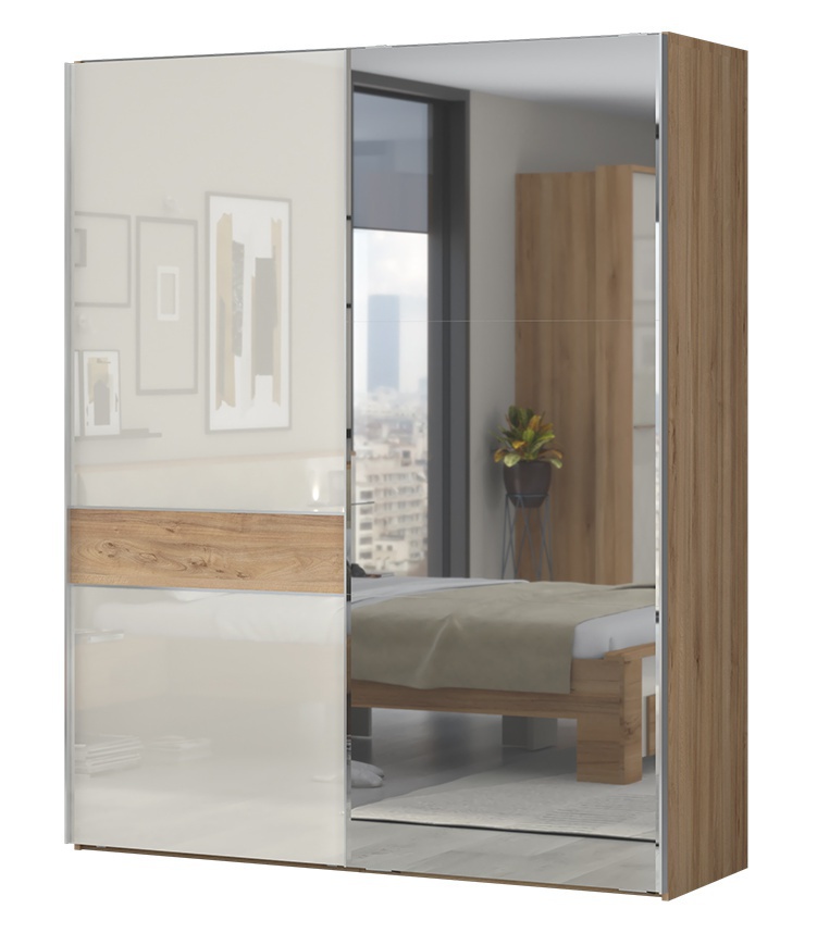 Skriňa posuvná 2d so zrkadlom hagop-orech pacifik/béžová - základná.

 

 

Skriňa posuvná 2D a zrkadlom Hagop obsahuje 2 úložné priestory za dvierkami vo vysokom lesku s 1 hornou policou, šatníkovou tyčou a 2 spodnými policami.

 

 

Rozmery skrine posuvnej 2D Hagop sú 182x224x65cm (š, v, h), váha je 170,02kg.

Rozmery skrine posuvné 2D so zrkadlom s rámom Hagop sú 185x228x72,5 cm (š, v, h), váha je 192,87kg.

Rozmery skrine posuvné 2D so zrkadlom s osvetlením Hagop sú 185x228x72,5 cm (š, v, h), váha je 192,97kg.

 

 

Všetky produkty z kolekcie Hagop nájdete nižšie v súvisiacich produktoch.