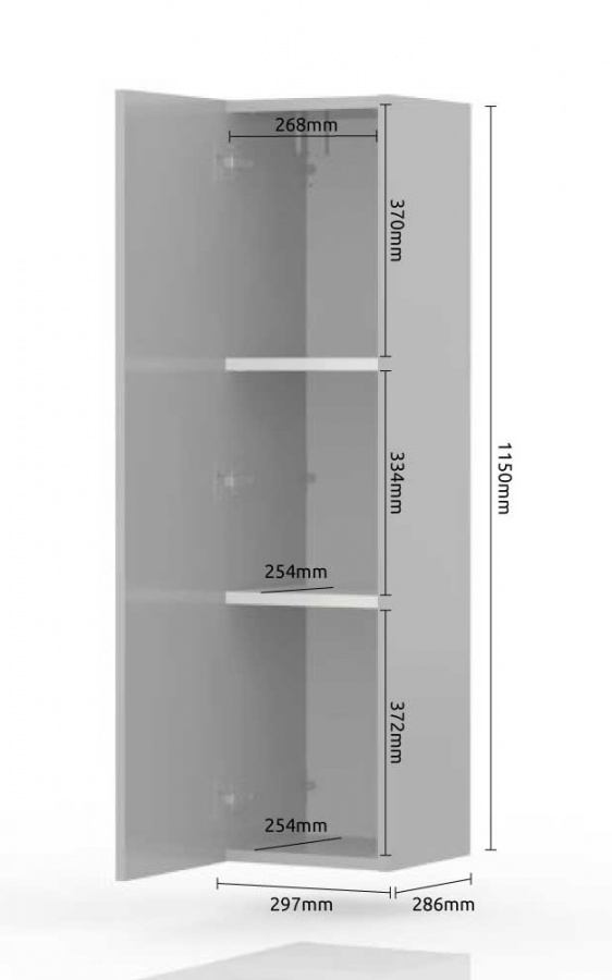 Vysoká závesná skrinka tiana - béžová.

 

 

Rozmery vysokej závesnej skrinky Tiana sú 30x115x29cm (š, v, h).

 

 


Všetky produkty z kolekcie Tiana nájdete nižšie v súvisiacom tovare.