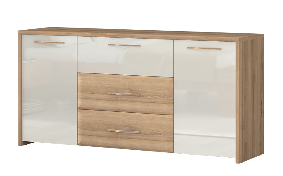 Spálňa 160 i hagop - orech pacifik/béžová.

 

 

Posteľ 160x200 Hagop je vyrobená z lamina s hrúbkou 2,5 cm prevažne v dekore orecha pacifik.

 

Závesný nočný stolík Hagop sa skladá zo závesného panelu, 1 zásuvky a sklenenej police.

 

Kombinovaná komoda Hagop obsahuje 3 zásuvky a 2 skrinky kryté dvierkami.

 

Kombinovaná skriňa 5D I Hagop sa skladá z úložného priestoru za 5 dvierkami av 2 zásuvkách.

 

 

Zostava sa skladá z týchto prvkov:


	Posteľ 160x200 Hagop - 166x100x223cm (š, v, h)
	Závesný nočný stolík s osvetlením Hagop-ľavý – 56x100x47cm (š, v, h)
	Závesný nočný stolík s osvetlením Hagop-pravý – 56x100x47cm (š, v, h)
	Kombinovaná komoda Hagop - 170x83x46cm (š, v, h)
	Kombinovaná skriňa 5D I Hagop s rámom - 232x227x72,5cm (š, v, h)


 


Všetky produkty z kolekcie Hagop nájdete nižšie v súvisiacich produktoch.