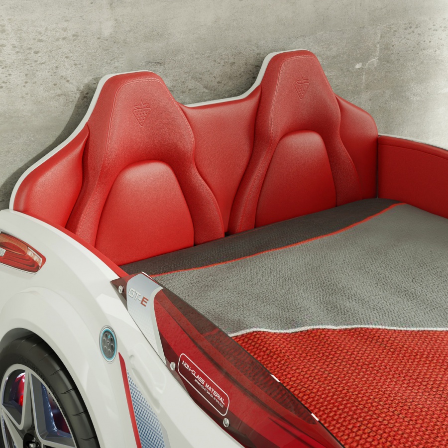 Posteľ auto 100x190 electric - biela.

 

Posteľ je tvorená laminom s hrúbkou 1,6 a 1,2 cm. Technické prevedenie zodpovedá európskym bezpečnostným, zdravotným a ergonomickým štandardom. Čelo je tvorené MDF doskou s polstrovaním, polstrovanie je potiahnuté umelou kožou.

Nosnosť postele je 130kg.

 

Rozmery auto-postele Electric sú 127,5x80x220cm (š, v, h).

 

K auto-posteľovi Electric ponúkame nábytok do detskej izby v rovnakom dizajne od rovnakého výrobcu, navyše je možné dokúpiť drobné príslušenstvo, všetko nájdete nižšie v súvisiacich produktoch.