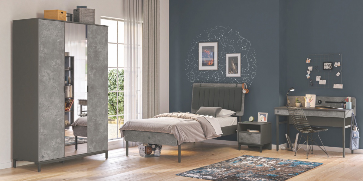 Študentská posteľ 100x200cm pluto - šedá/čierna.

 

 

Študentská posteľ Pluto je prevedená veľmi moderne a splní vysoké nároky teenagera.

 


Rozmery študentskej postele Pluto sú 116,2x118,2x213,7cm (š, v, h).

 


Všetky produkty z kolekcie Pluto a vhodné matrace nájdete nižšie v súvisiacom tovare.