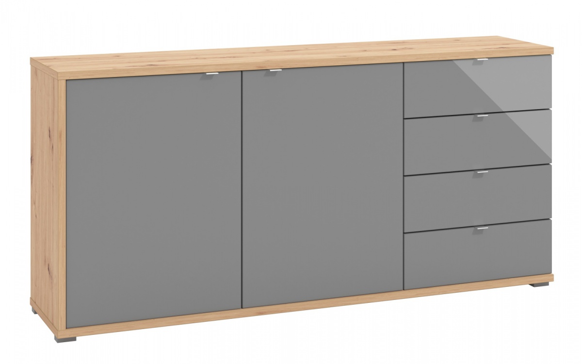 Komoda abuela - dub artisan/šedá.

 

Komoda ponúka úložný priestor v 4 praktických zásuvkách a dvojdverovej skrinke.

 

Rozmery komody Abuela sú 175,5x84x40cm (š, v, h).

 

Všetky produkty z kolekcie Abuela nájdete nižšie v súvisiacich produktoch.