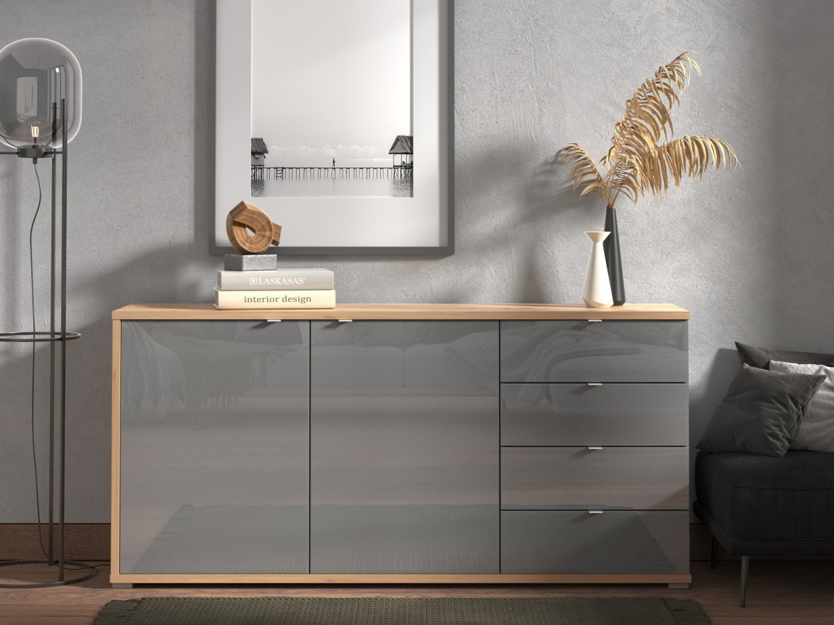 Komoda abuela - dub artisan/šedá.

 

Komoda ponúka úložný priestor v 4 praktických zásuvkách a dvojdverovej skrinke.

 

Rozmery komody Abuela sú 175,5x84x40cm (š, v, h).

 

Všetky produkty z kolekcie Abuela nájdete nižšie v súvisiacich produktoch.