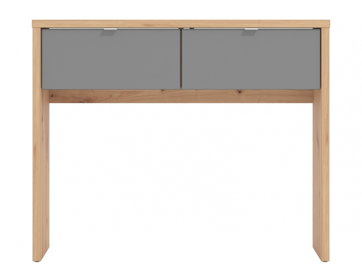 Konzolový stolík abuela - dub artisan/šedá.

 

Konzolový stolík ponúka odkladovú plochu do ktorejkoľvek miestnosti a taktiež úložný priestor v podobe 2 zásuviek.

 

Rozmery konzolového stolíka Abuela sú 92x75x35cm (š, v, h).

 

Všetky produkty z kolekcie Abuela nájdete nižšie v súvisiacich produktoch.