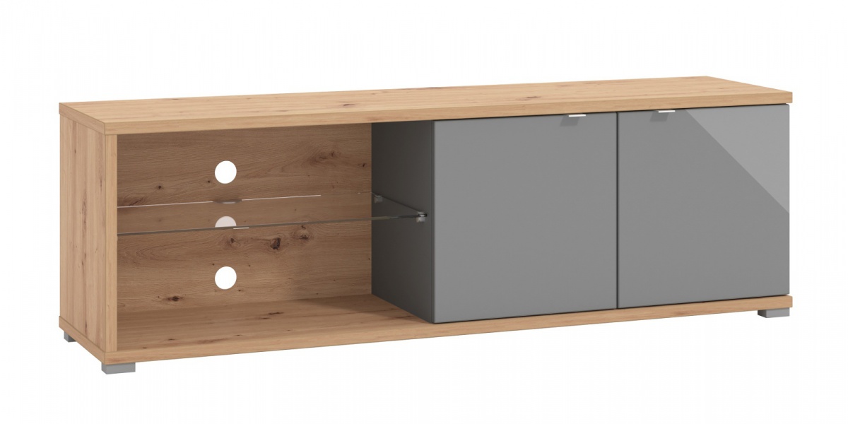 Tv stolík 160 abuela - dub artisan/šedá.

 

TV stolík bude oporou pre vašu televíziu a zároveň úložným priestorom pre prípadné televízne príslušenstvo.

 

Rozmery TV stolíka 160 Abuela sú 157,5x50,5x40cm (š, v, h).

 

Všetky produkty z kolekcie Abuela nájdete nižšie v súvisiacich produktoch.