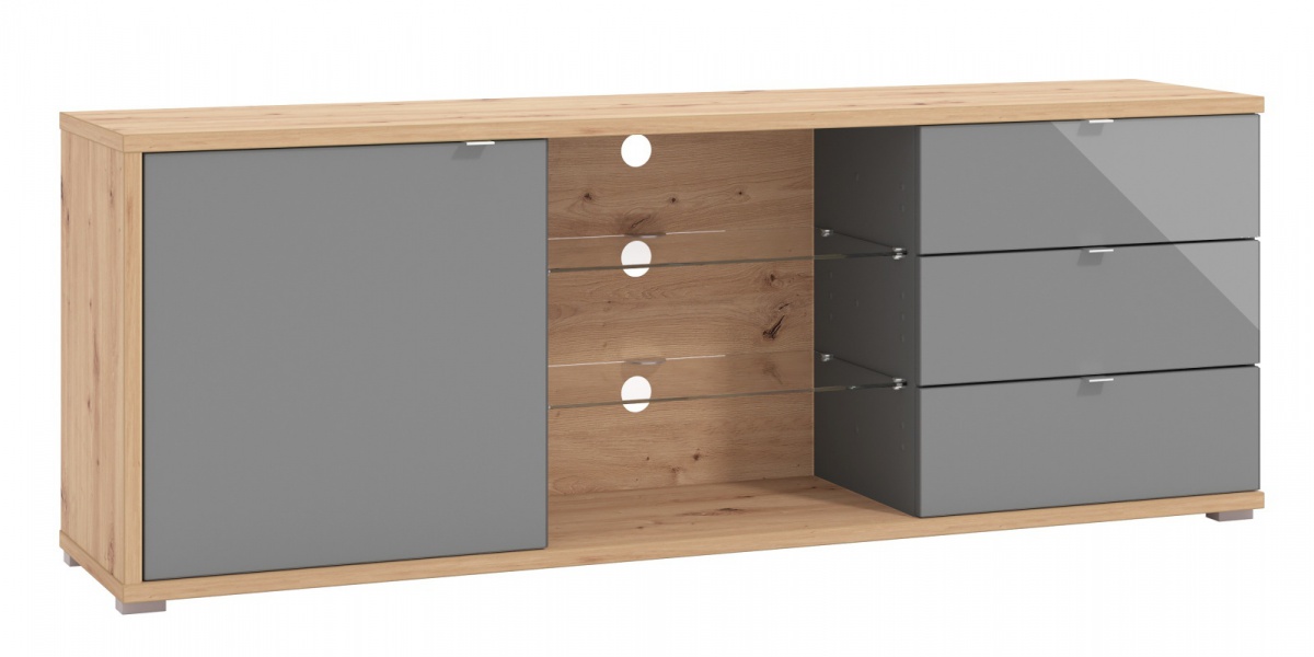 Tv stolík 175 abuela - dub artisan/šedá.

 

TV stolík bude oporou pre vašu televíziu a zároveň úložným priestorom pre prípadné televízne príslušenstvo.

 

Rozmery TV stolíka 175 Abuela sú 175,5x65x40cm (š, v, h).

 

Všetky produkty z kolekcie Abuela nájdete nižšie v súvisiacich produktoch.