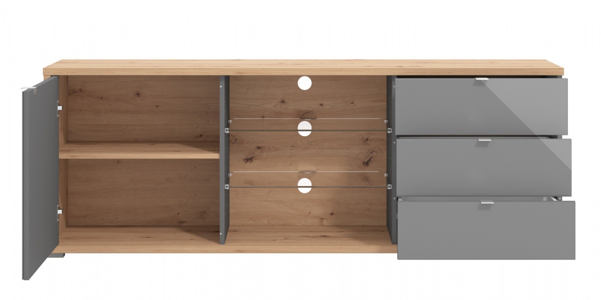 Tv stolík 175 abuela - dub artisan/šedá.

 

TV stolík bude oporou pre vašu televíziu a zároveň úložným priestorom pre prípadné televízne príslušenstvo.

 

Rozmery TV stolíka 175 Abuela sú 175,5x65x40cm (š, v, h).

 

Všetky produkty z kolekcie Abuela nájdete nižšie v súvisiacich produktoch.