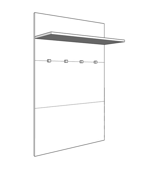 Vešiakový panel falka i - biely/dub šedý.

 

Rozmery věšákového panelu Falka I sú 76x114x19,5cm (š, v, h)

 

Všetok nábytok patriaci do kolekcie Falka nájdete nižšie v súvisiacich produktoch.
