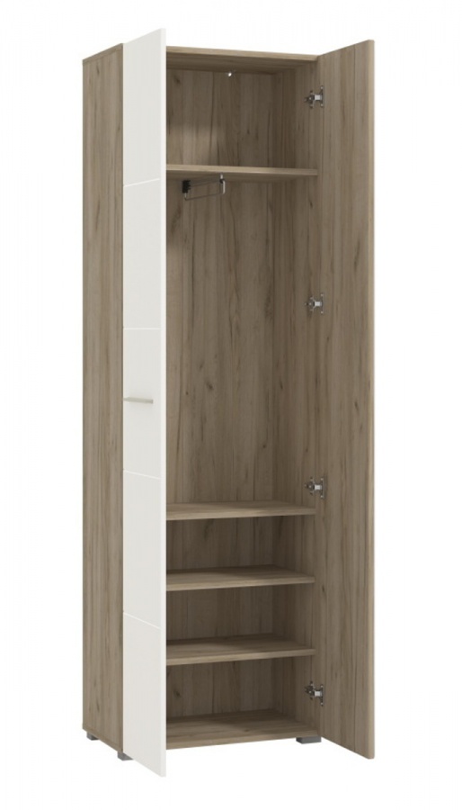 Predsieňová zostava so zrkadlami falka ii - biela/dub šeda.

 

Všetok nábytok Falka je vyrobený z lamina v farbe dub šedej v kombinácii s bielou, u ktorého oceníte dobrú odolnosť proti poškodeniu a ľahkú údržbu.

 

Predsieňová zostava so zrkadlami Falka sa skladá z týchto prvkov:


	Predsieňová skriňa so zrkadlom Falka - 60x192,5x35,5cm (š, v, h)
	Vešiakový panel Falka I - 76x114x19,5cm (š, v, h)
	Predsieňová lavica s úložným priestorom a sedákom Falka - 79x45x35cm (š, v, h)
	Kombinovaná komoda Falka - 79x97,5x35cm (š, v, h)
	Nástenné zrkadlo Falka - 79x97,5x2cm (š, v, h)


 

Všetok nábytok patriaci do kolekcie Falka nájdete nižšie v súvisiacich produktoch. 