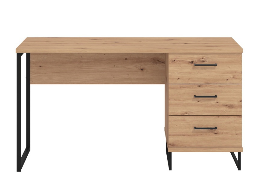 Písací stôl nathan - dub artisan/čierna.

 

Písací stôl disponuje veľkou pracovnou plochou a tromi zásuvkami, ktoré umožňujú prehľadné skladovanie vecí vo vašom bezprostrednom dosahu.

 

Rozmery Písacieho stola Nathan sú 137,5x75x56cm (š, v, h).

 

Všetky produkty z kolekcie Nathan nájdete nižšie v súvisiacich produktoch.