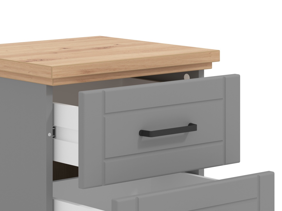 Nočný stolík lotta - šedá/dub artisan.

 

Nočný stolík neodmysliteľne patrí do každej spálne predovšetkým pre svoju praktickú funkciu.

 

Rozmery Nočného stolíka Lotta sú 46x47,5x41cm (š, v, h).

 

Všetky produkty z kolekcie Lotta nájdete nižšie v súvisiacich produktoch.