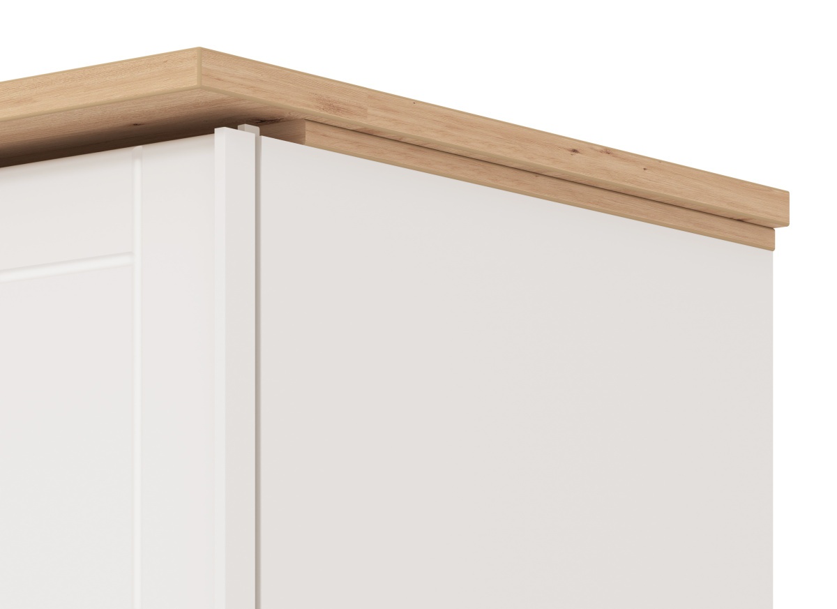 Skriňa s posuvnými dverami lotta - biela/dub artisan.

 

Korpus šatníkovej skrine tvorí lamino v bielej farbe, dvere sú vyrobené z profilovaných MDF dosiek.

 

Rozmery Skrine s posuvnými dverami Lotta sú 220x214x65,5cm (š, v, h).

 

Všetky produkty z kolekcie Lotta nájdete nižšie v súvisiacich produktoch.