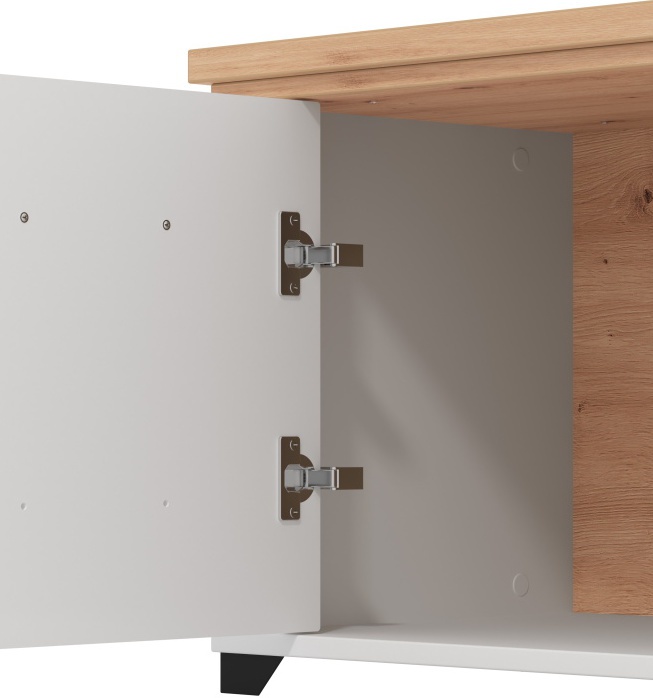 Botník lotta - biela/dub artisan.

 

Botník je vyrobený z lamina v bielej farbe, dvierka sú z profilovanej MDF dosky potiahnuté matnou bielou fóliou.

 

Rozmery Botníka Lotta sú 103,5x47,5x41cm (š, v, h).

 

Všetky produkty z kolekcie Lotta nájdete nižšie v súvisiacich produktoch.