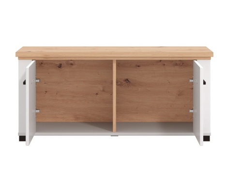 Predsieň lotta - biela/dub artisan.

 

Predsieňová skriňa ponúka priestor na odloženie oblečenia aj obuvi.

 

Korpus predsieňovej komody je tvorený laminom v bielej farbe, dvierka a čelo zásuvky naopak tvorí profilovaná MDF doska potiahnutá matnou bielou fóliou.

 

Botník je vyrobený z lamina v bielej farbe, dvierka sú z profilovanej MDF dosky potiahnuté matnou bielou fóliou.

 

Vešiak tvorí základná doska z lamina v bielej farbe s MDF profilmi, pokrytá matnou bielou fóliou.

 

Zrkadlo je určené na zavesenie na stenu.

 

Zostava sa skladá z týchto prvkov:

Predsieňová skriňa Lotta - 75x194,5x41cm (š, v, h)
Predsieňová komoda Lotta - 60,5x105x41cm (š, v, h)
Botník Lotta - 103,5x47,5x41cm (š, v, h)
Vešiakový panel Lotta - 86,5x57x19,5cm (š, v, h)
Nástenné zrkadlo Lotta - 57x80x2cm (š, v, h)


Všetky produkty z kolekcie Lotta nájdete nižšie v súvisiacich produktoch.