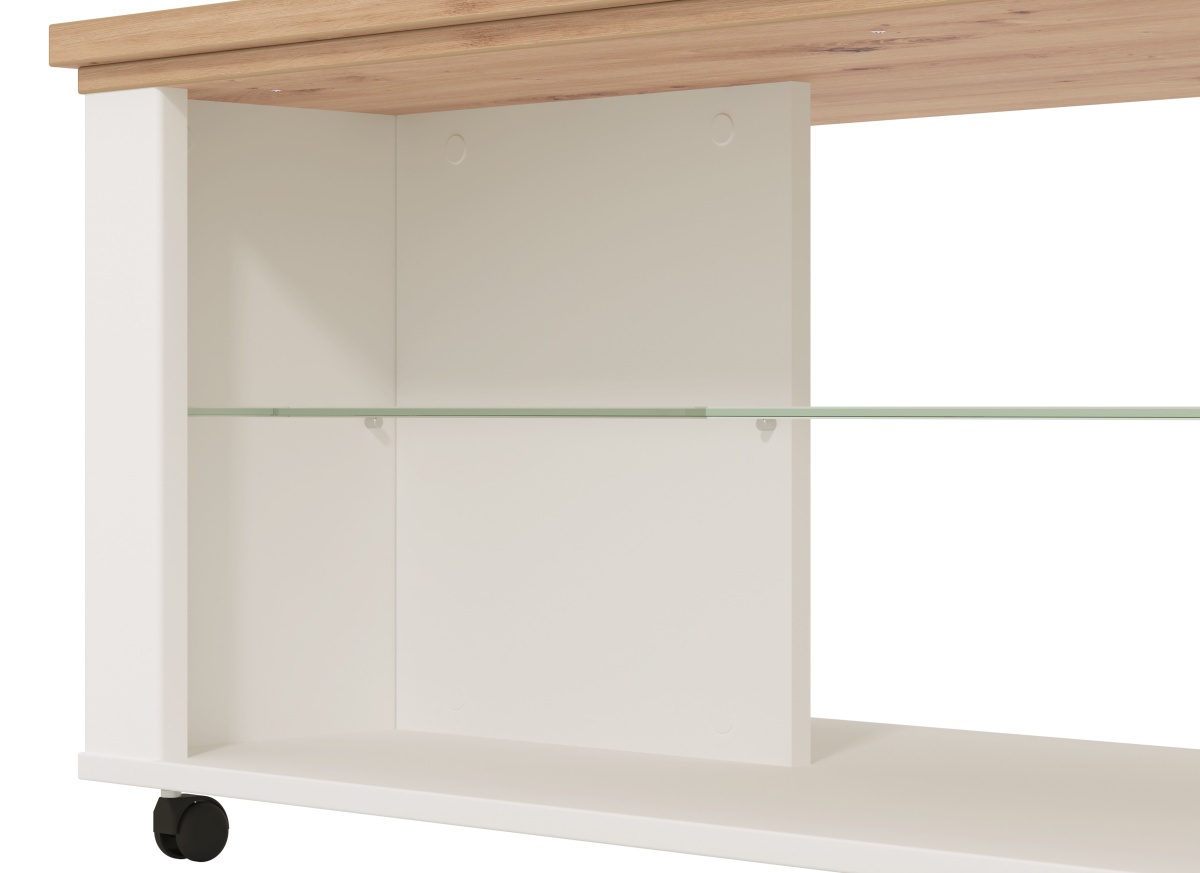 Konferenčný stolík na kolieskach lotta - biela/dub artisan.

 

Korpus konferenčného stolíka je vytvorený z lamina, ktoré je pokryté matnou bielou fóliou.

 

Rozmery Konferenčného stolíka Lotta sú 114,5x49x55,5cm (š, v, h).

 

Všetky produkty z kolekcie Lotta nájdete nižšie v súvisiacich produktoch.