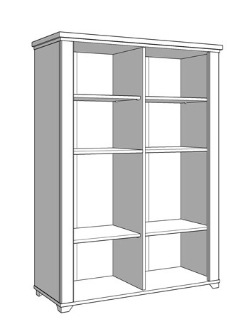 Nízka knihovna lotta - biela/dub artisan.

 

Knižnica obsahuje 4 otvorené police na uloženie kníh či dekorácií a 2 priestory kryté dvierkami.

 

Rozmery Nízke komody Lotta sú 103,5x143x41cm (š, v, h).

 

Všetky produkty z kolekcie Lotta nájdete nižšie v súvisiacich produktoch.